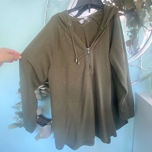 XL green hoodie sweater